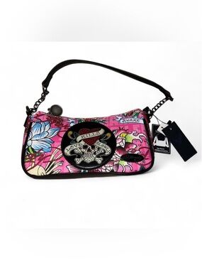 Ed Hardy- "Love Kills Slowly"  graphic shoulder bag.